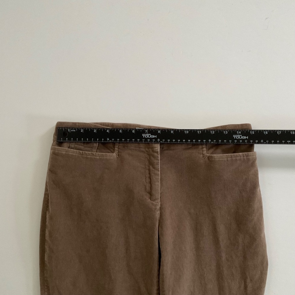 J.Jill Corduroy Pants Sz 4 Brown Straight Leg Stretch Classic Capsule Preppy - Picture 6 of 12